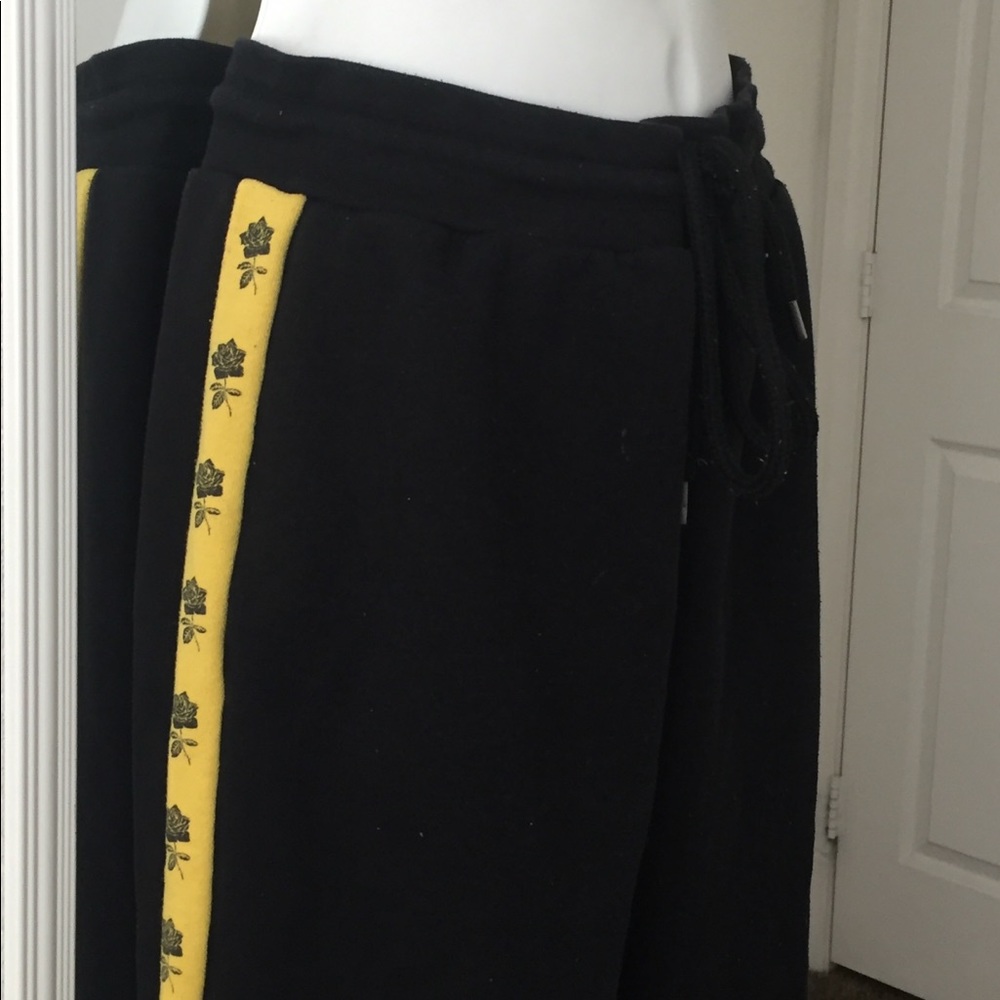 long, black sweatpants